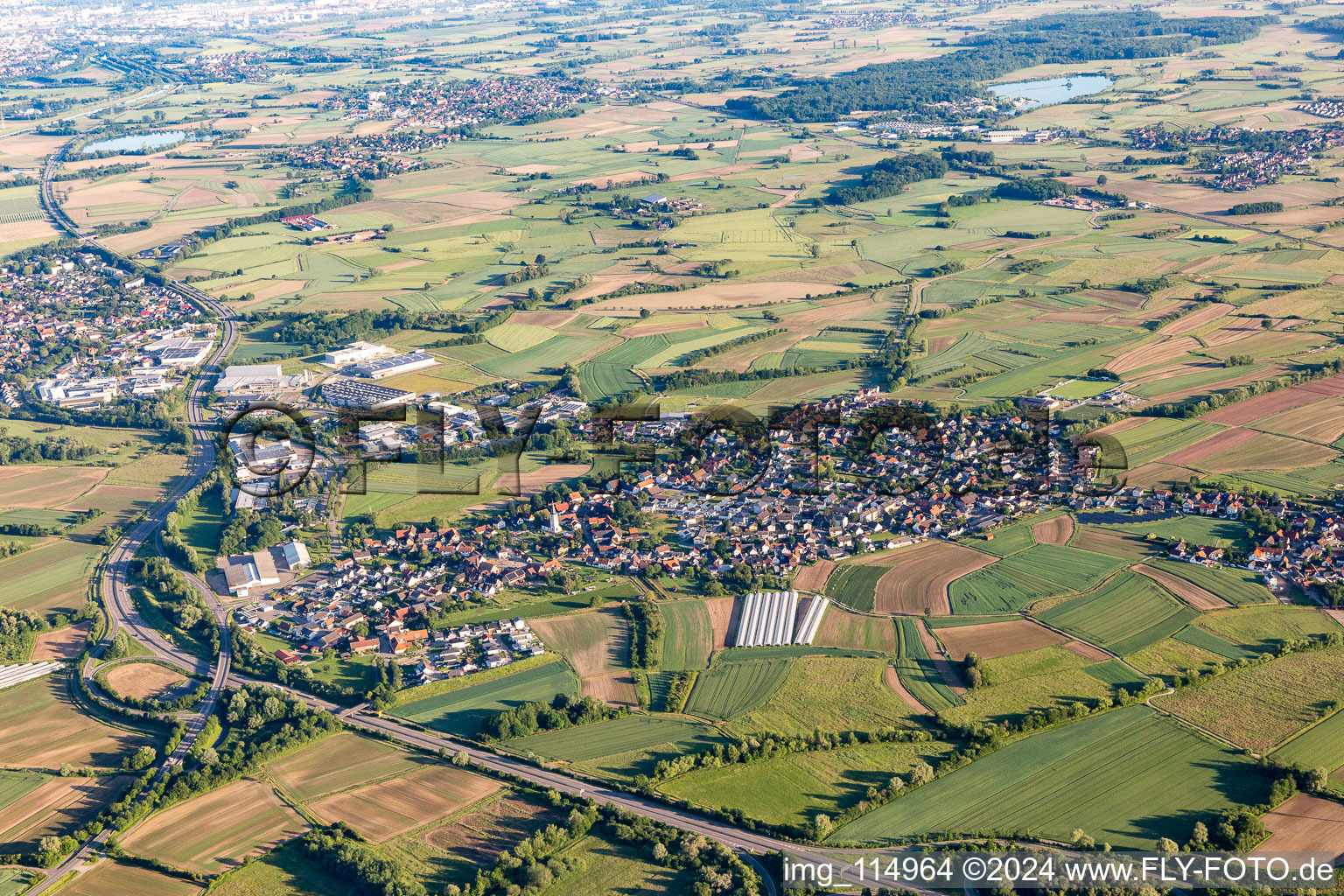 District Sand in Willstätt in the state Baden-Wuerttemberg, Germany