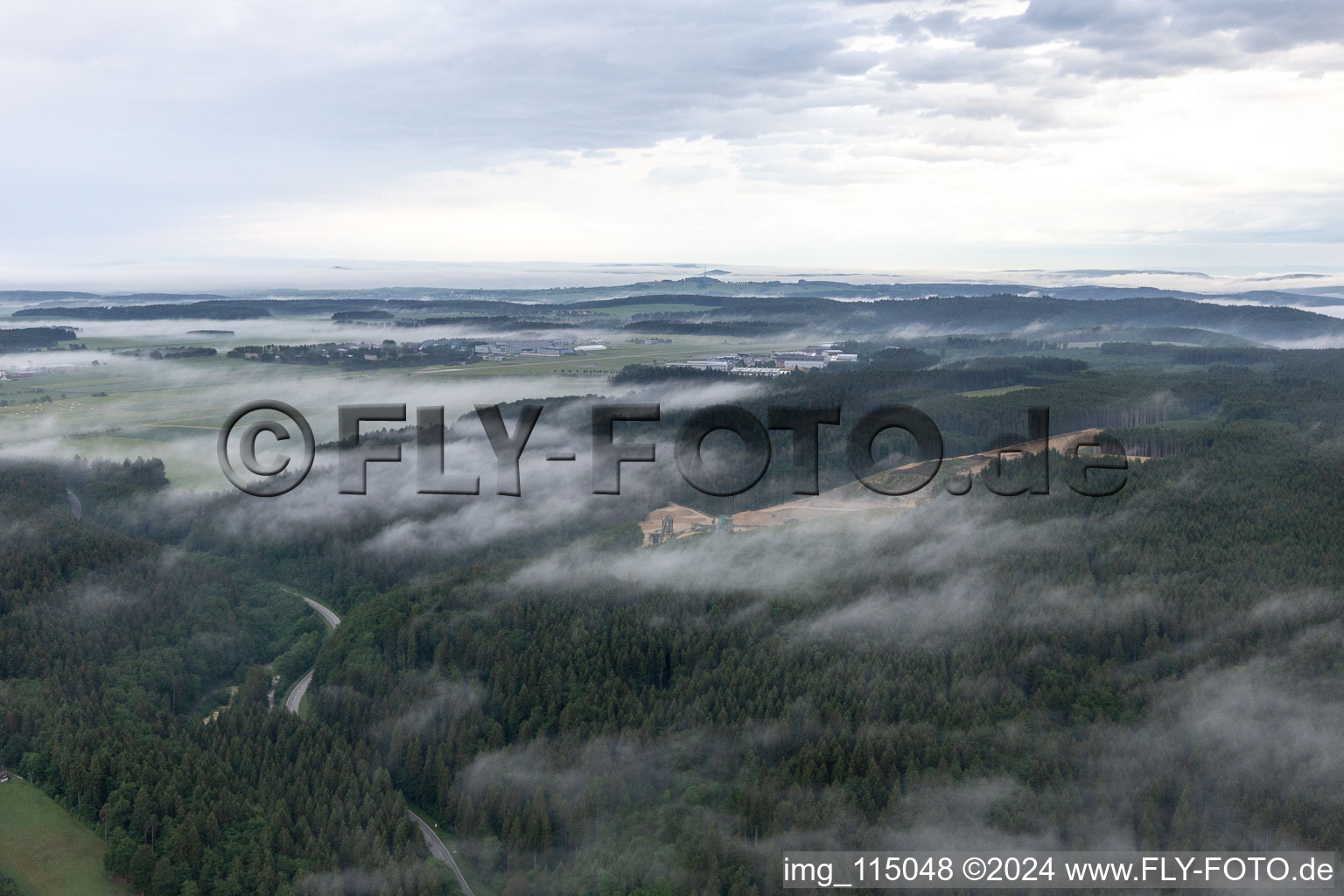 Fridingen an der Donau in the state Baden-Wuerttemberg, Germany viewn from the air