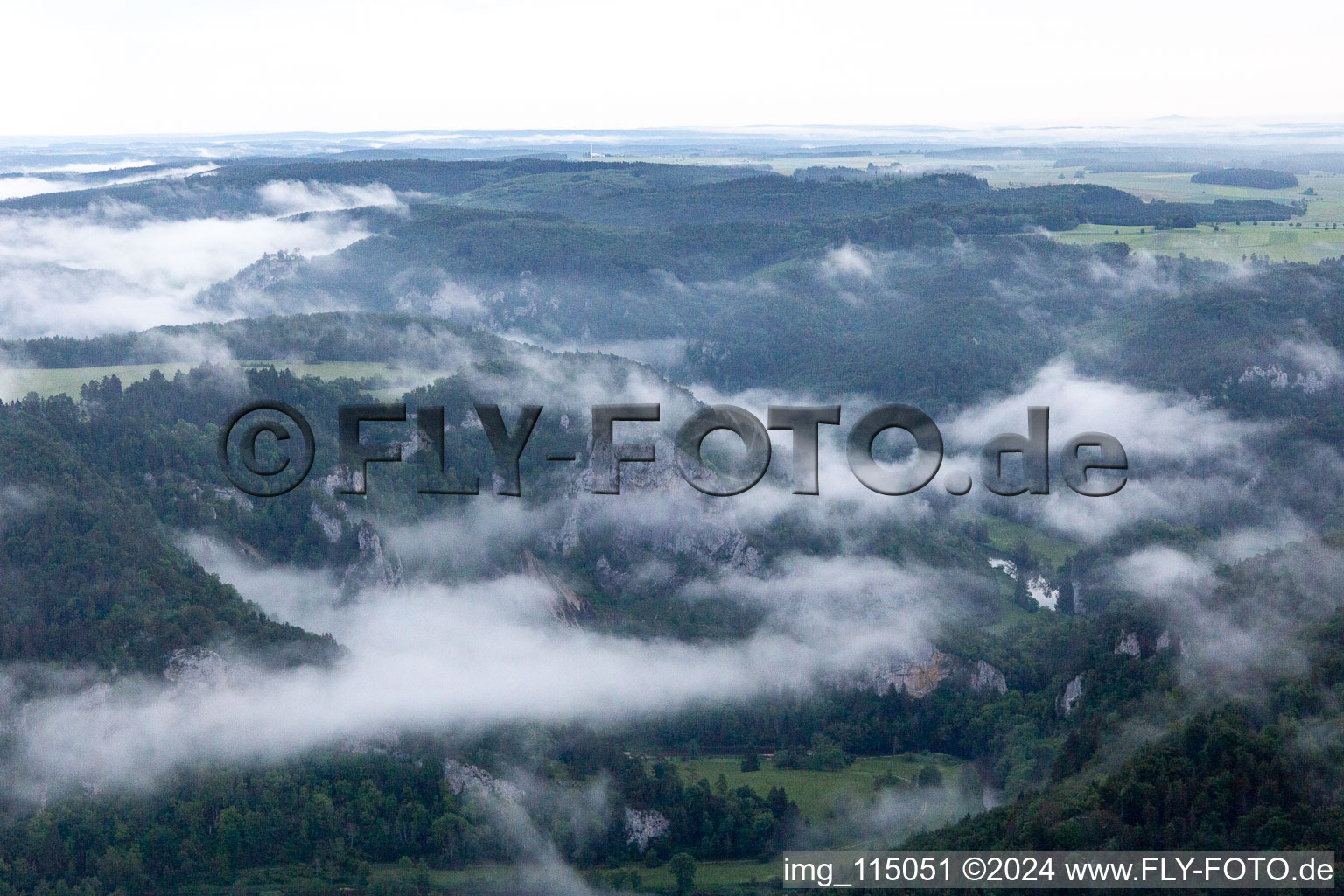 Danube Gorge in Fridingen an der Donau in the state Baden-Wuerttemberg, Germany