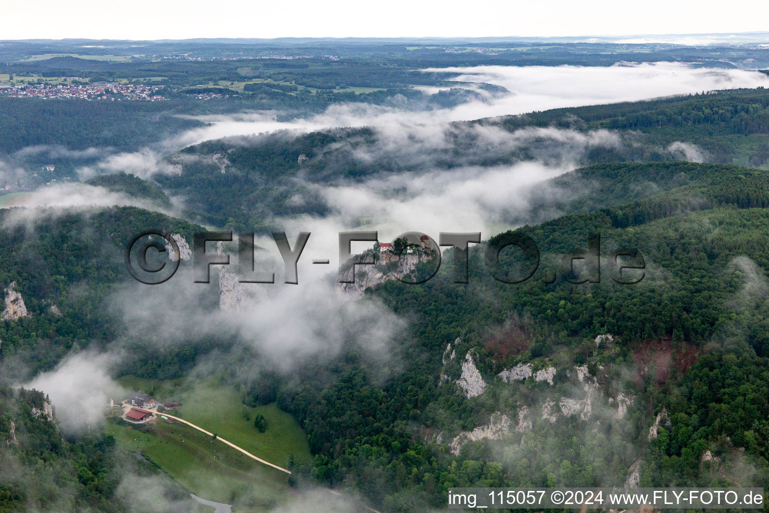 Castle of Bronnen in Donautal in Fridingen an der Donau in the state Baden-Wurttemberg, Germany