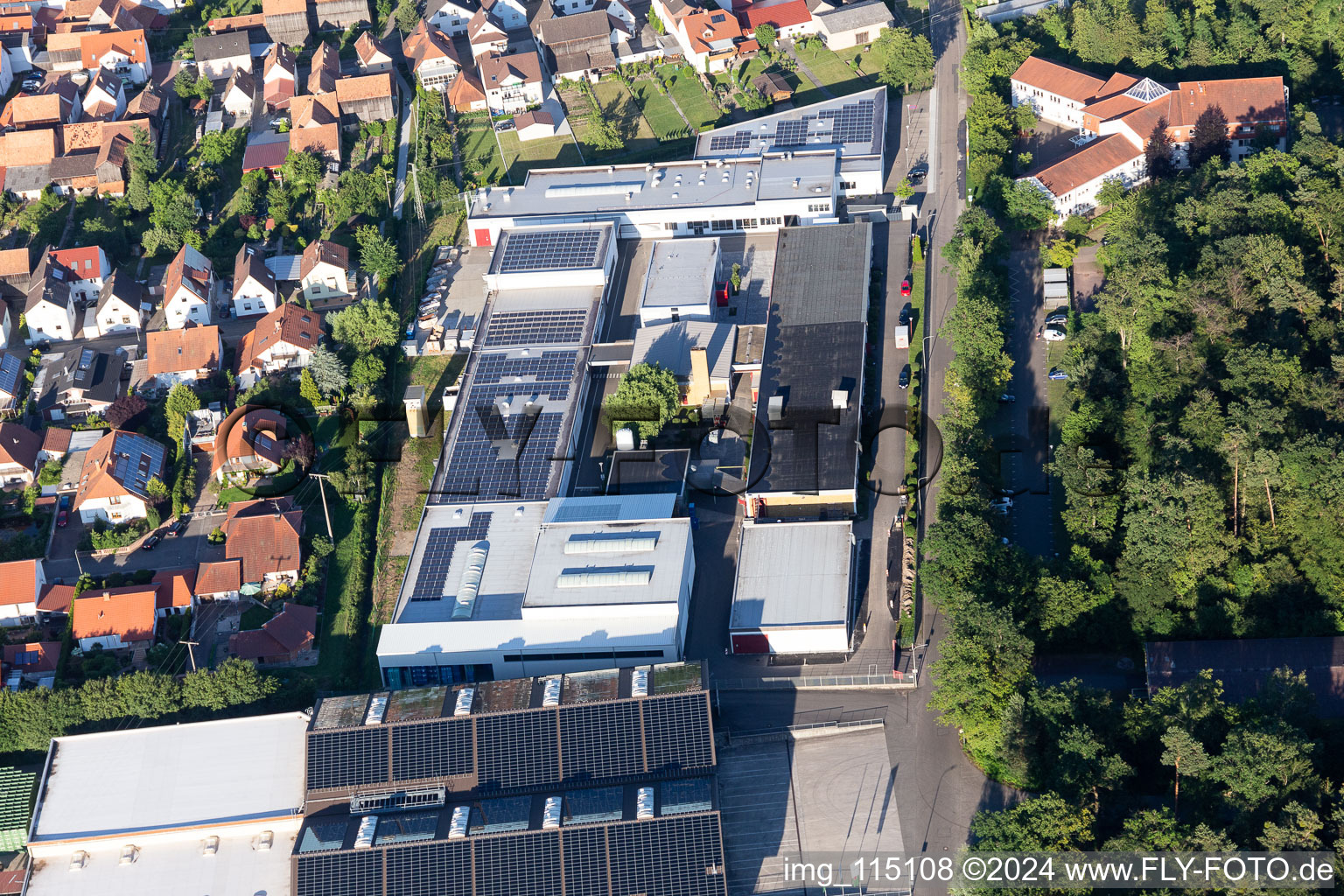 Commercial area Im Gereut in Hatzenbühl in the state Rhineland-Palatinate, Germany