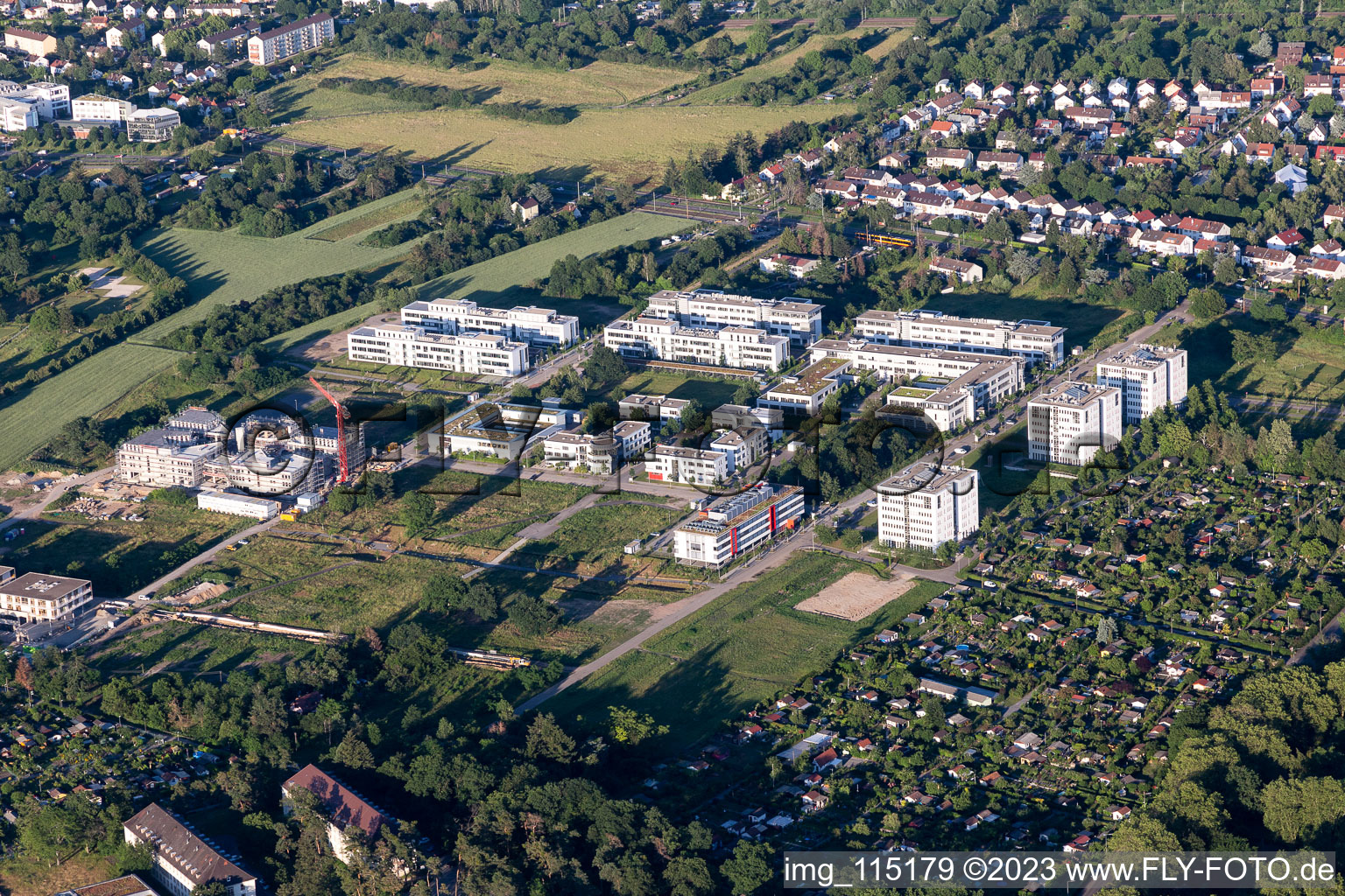 Technology Park in the district Rintheim in Karlsruhe in the state Baden-Wuerttemberg, Germany