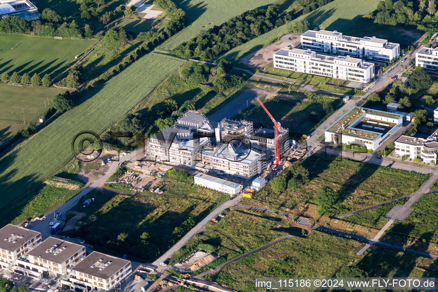 LTC construction site in the district Rintheim in Karlsruhe in the state Baden-Wuerttemberg, Germany