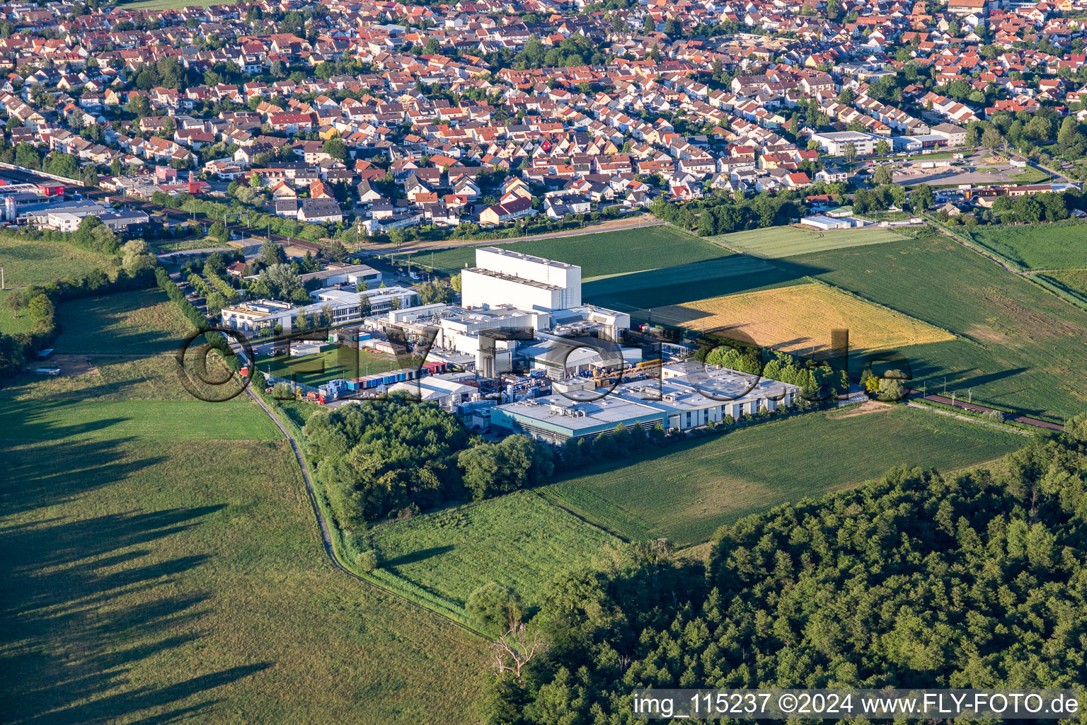 Industrial and commercial area Max-Becker-Strasse with Klocke Verpackungs-Service GmbH and KLEBCHEMIE M. G. Becker GmbH & Co. KG in Weingarten in the state Baden-Wurttemberg, Germany