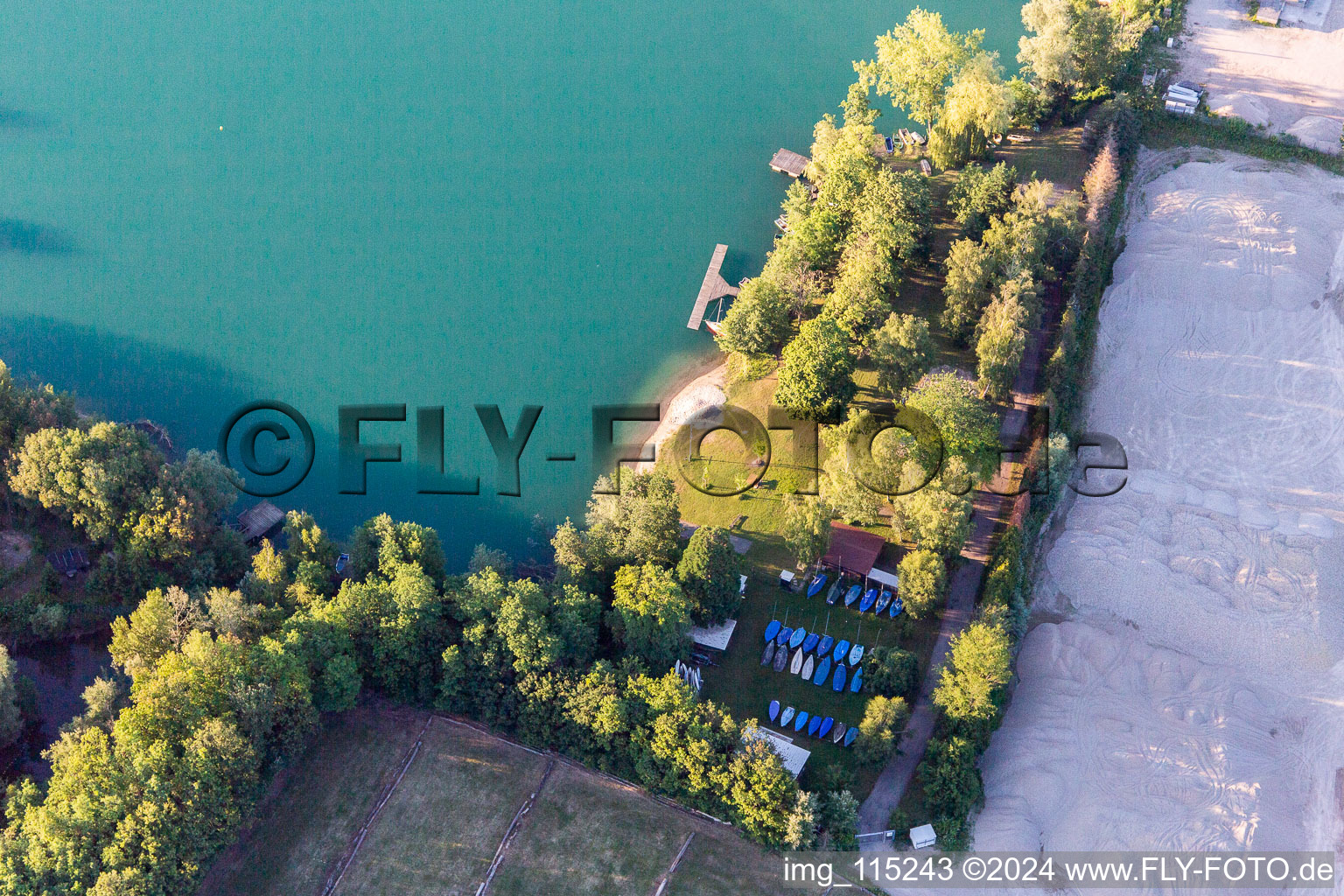 Weingartensee Sailing Club in Weingarten in the state Baden-Wuerttemberg, Germany