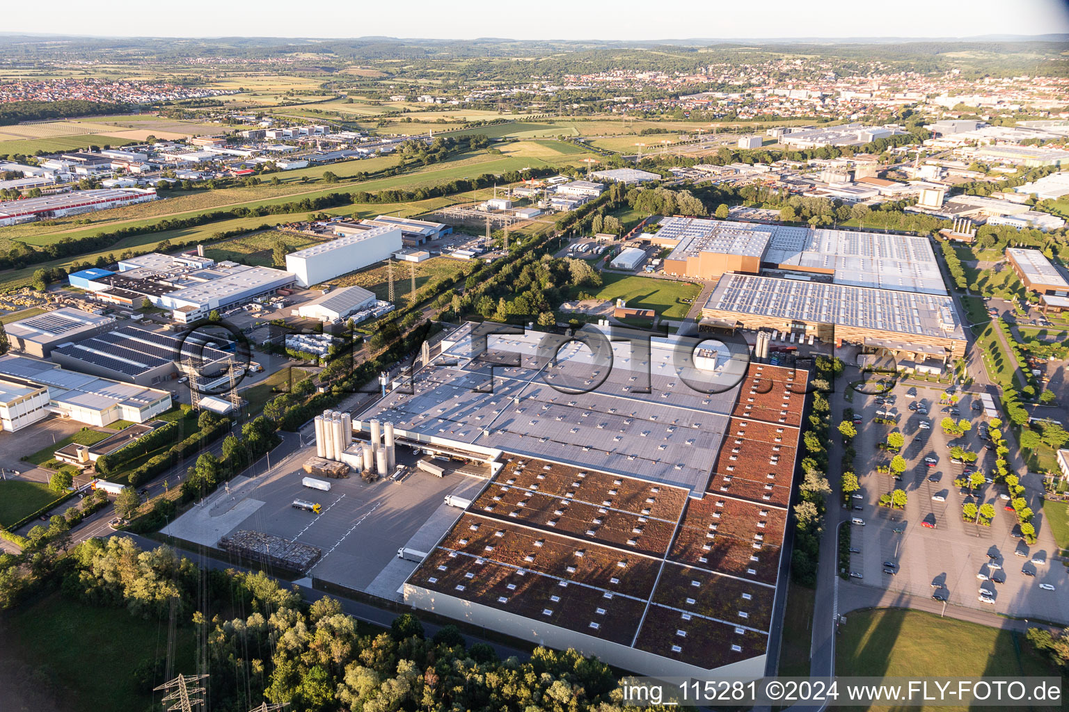 Company grounds and facilities of HANSA-HEEMANN AG in Bruchsal in the state Baden-Wurttemberg, Germany