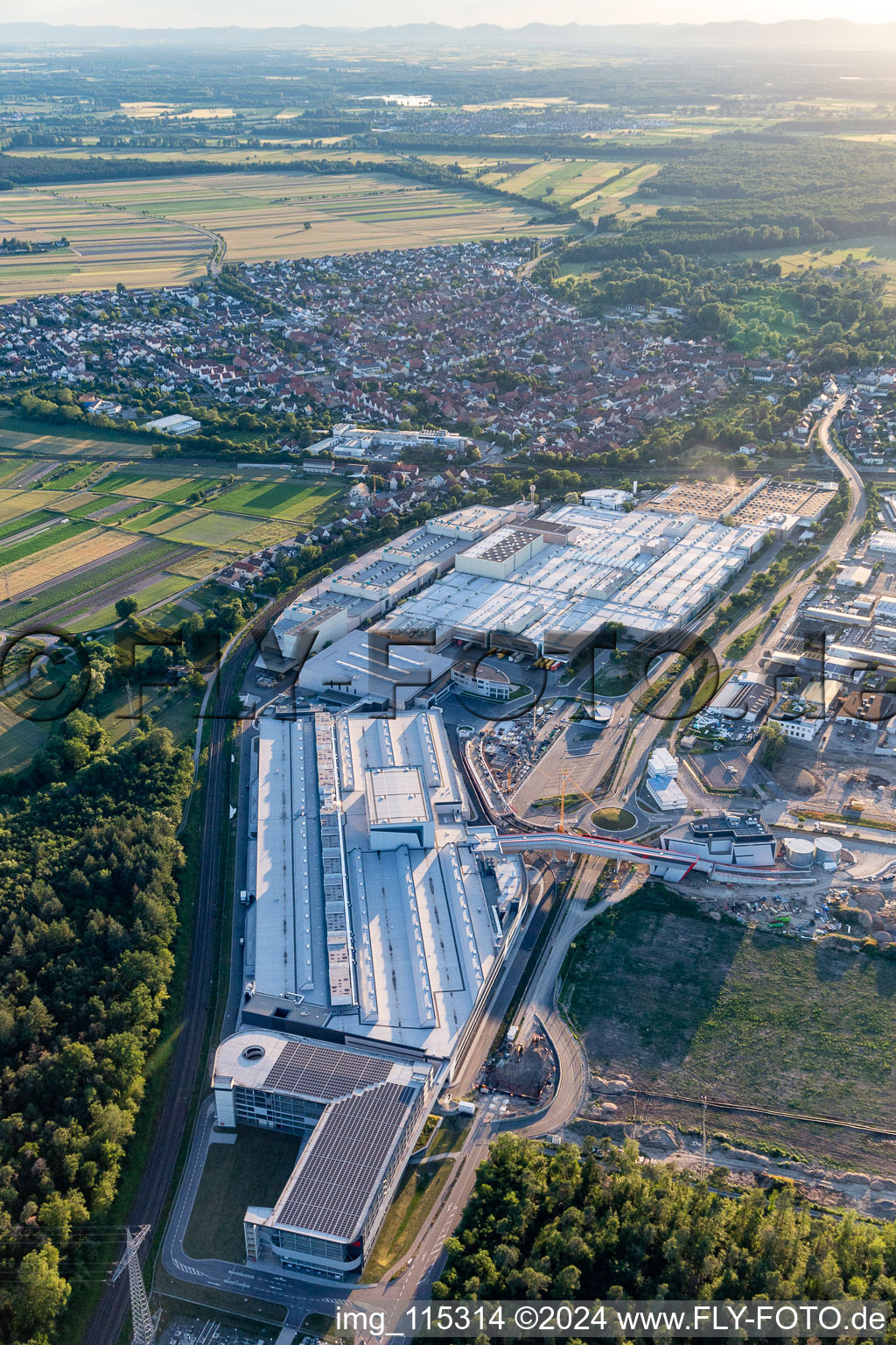 Factory premises of SEW-EURODRIVE GmbH & Co KG in Graben-Neudorf in the state Baden-Wurttemberg, Germany