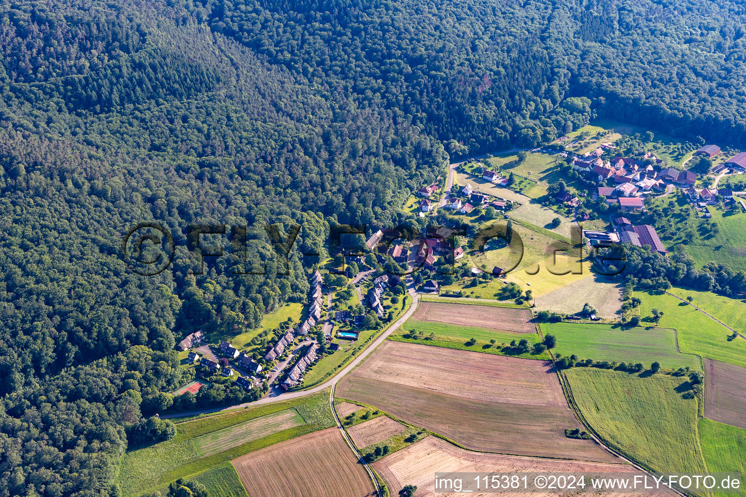 Pfaffenbronn in Lembach in the state Bas-Rhin, France