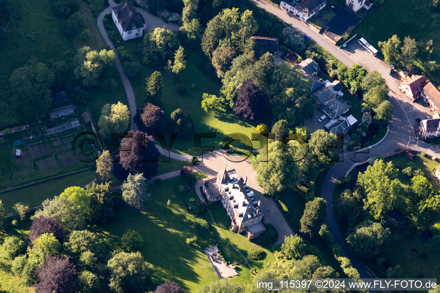 Chateau de Jaegerthal in Niederbronn-les-Bains in the state Bas-Rhin, France