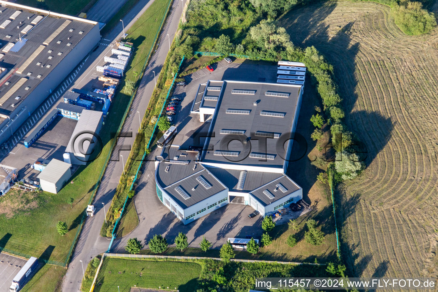 Depot of the Municipal Transport Company in Niedermodern in Grand Est, France