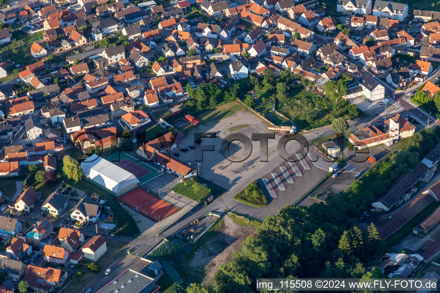 Drone image of Soufflenheim in the state Bas-Rhin, France