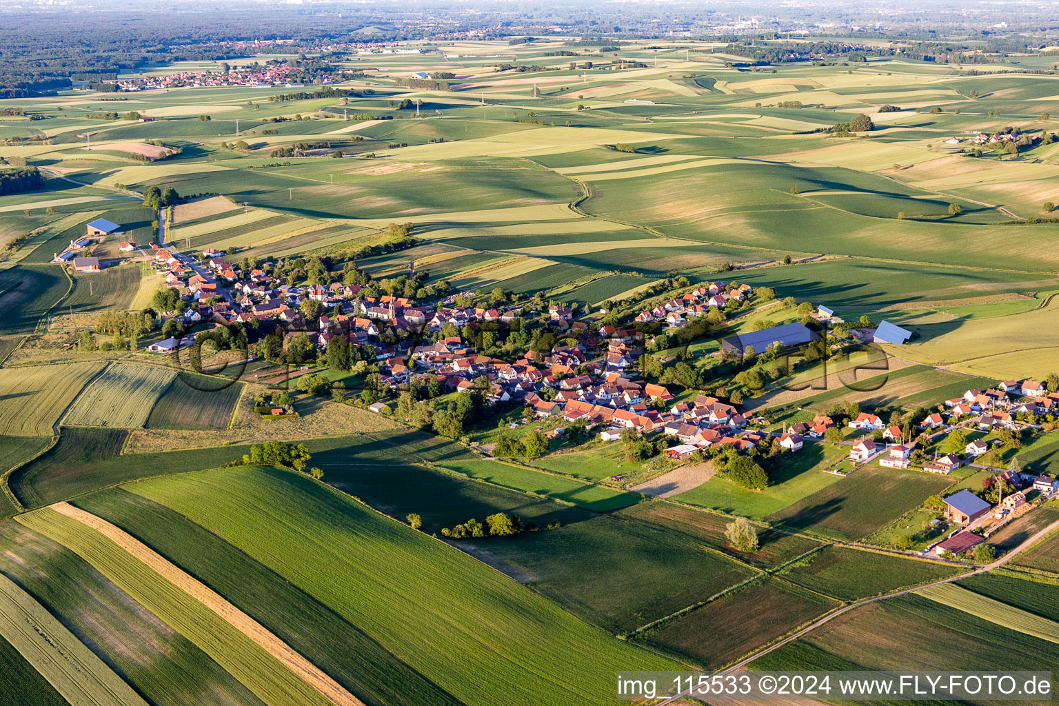 Oblique view of Siegen in the state Bas-Rhin, France