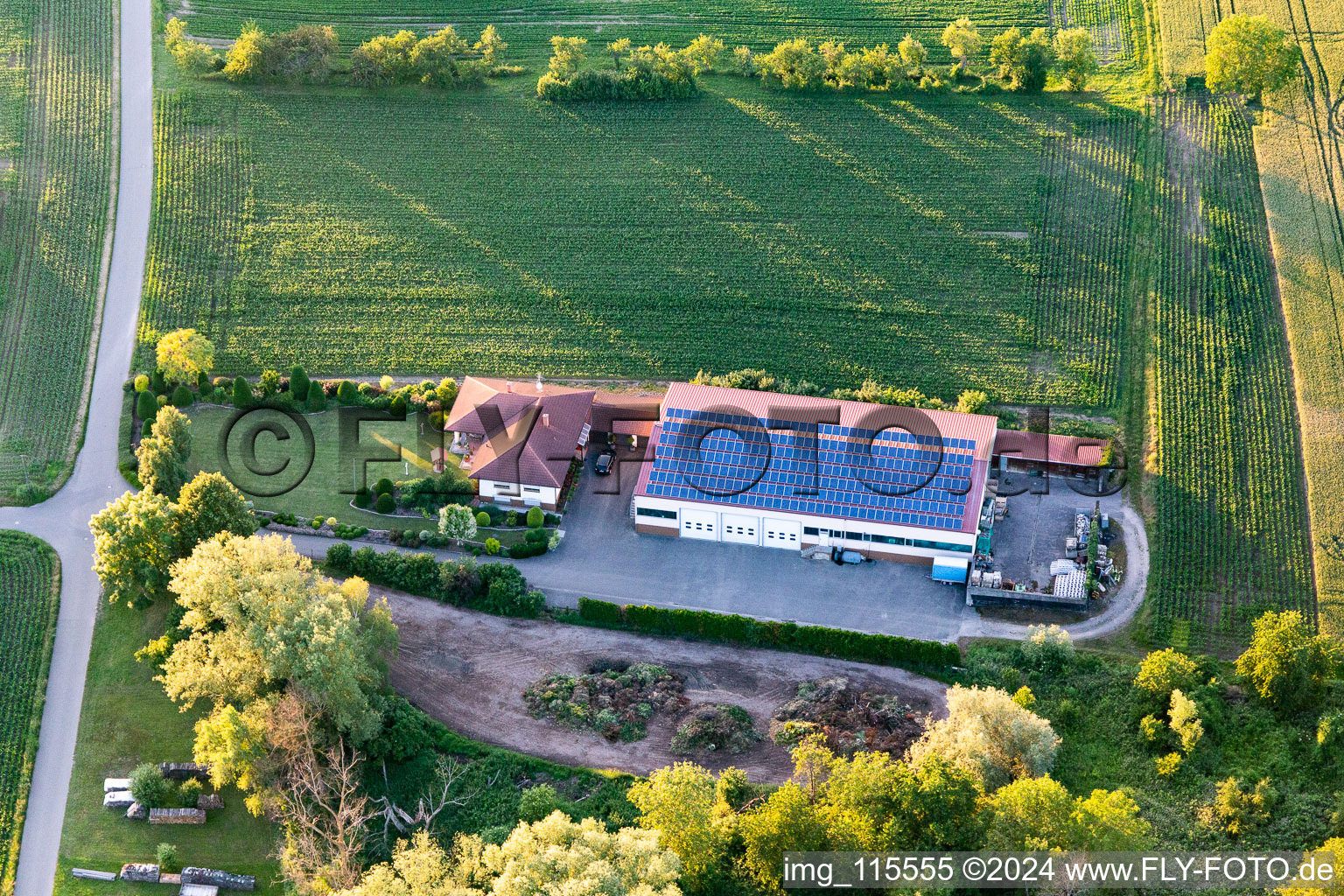 Steinfeld in the state Rhineland-Palatinate, Germany from a drone