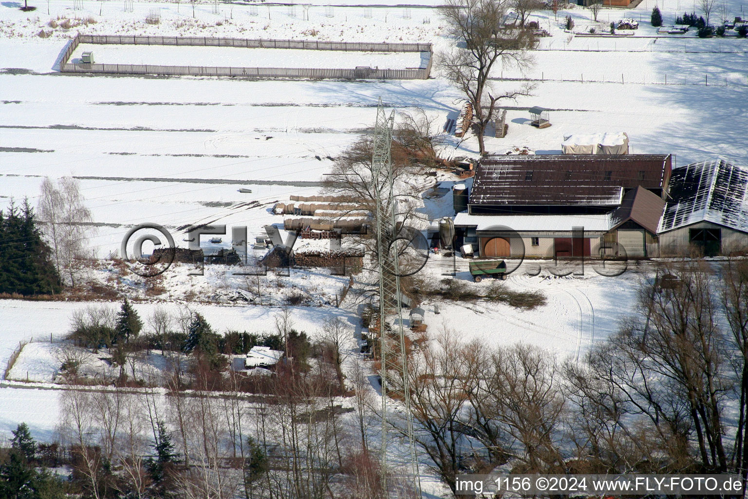 Sheep farm in Kandel in the state Rhineland-Palatinate, Germany