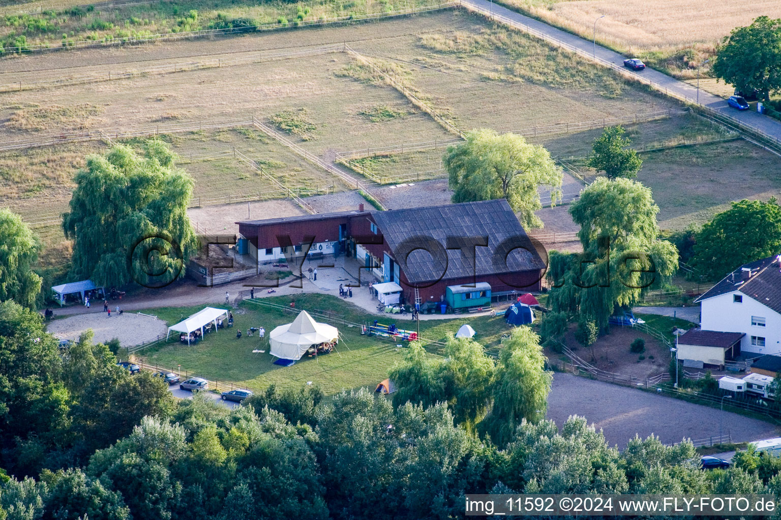 Reithof Trab eV therapeutic riding on Lake Constance in the district Wollmatingen in Konstanz in the state Baden-Wuerttemberg, Germany