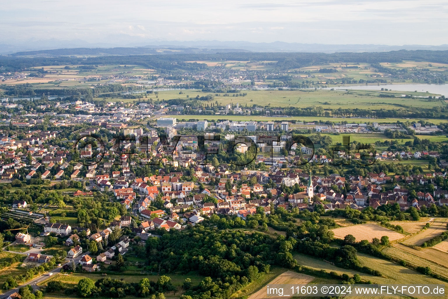 Aerial photograpy of District Wollmatingen in Konstanz in the state Baden-Wuerttemberg, Germany