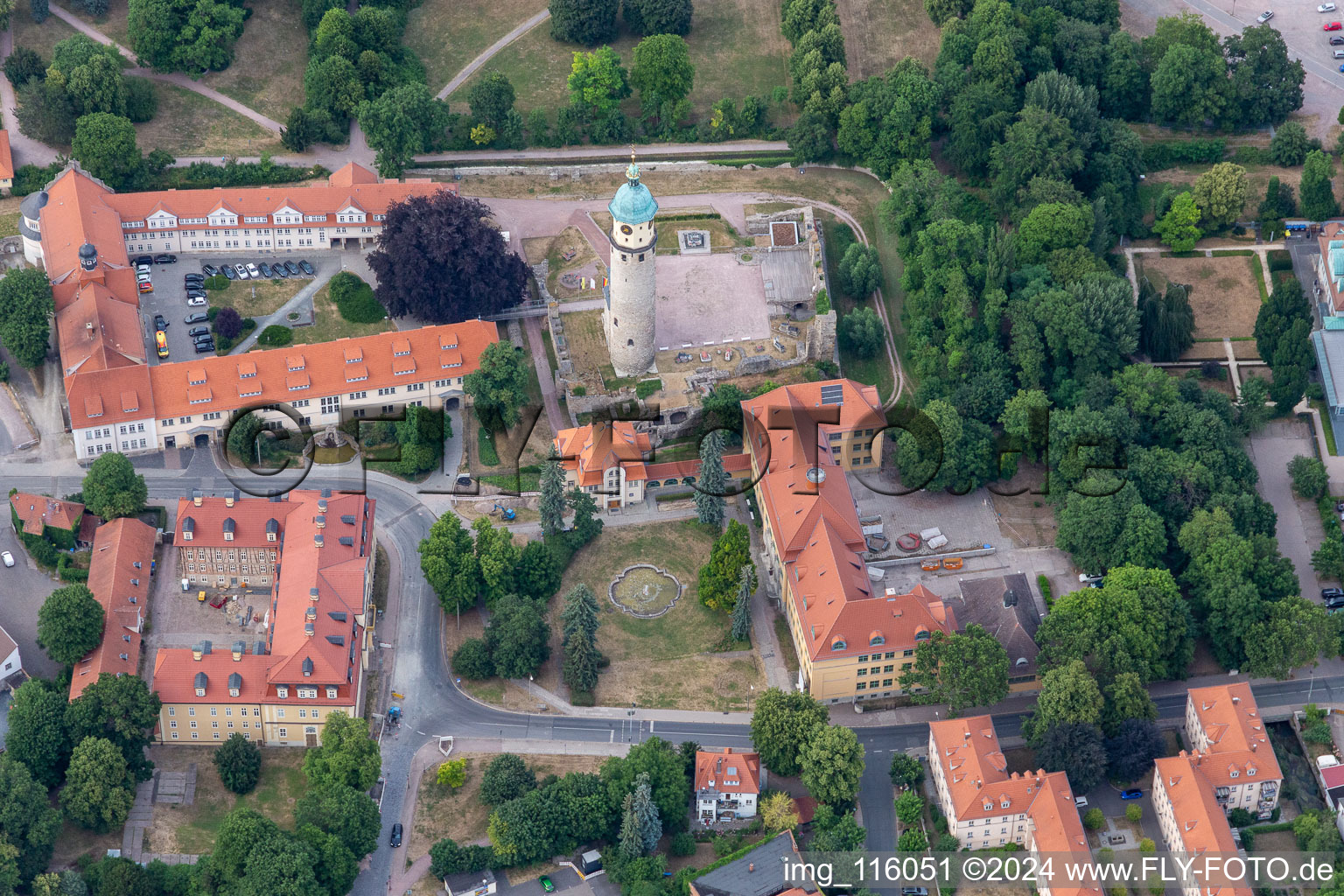 Oblique view of Arnstadt in the state Thuringia, Germany