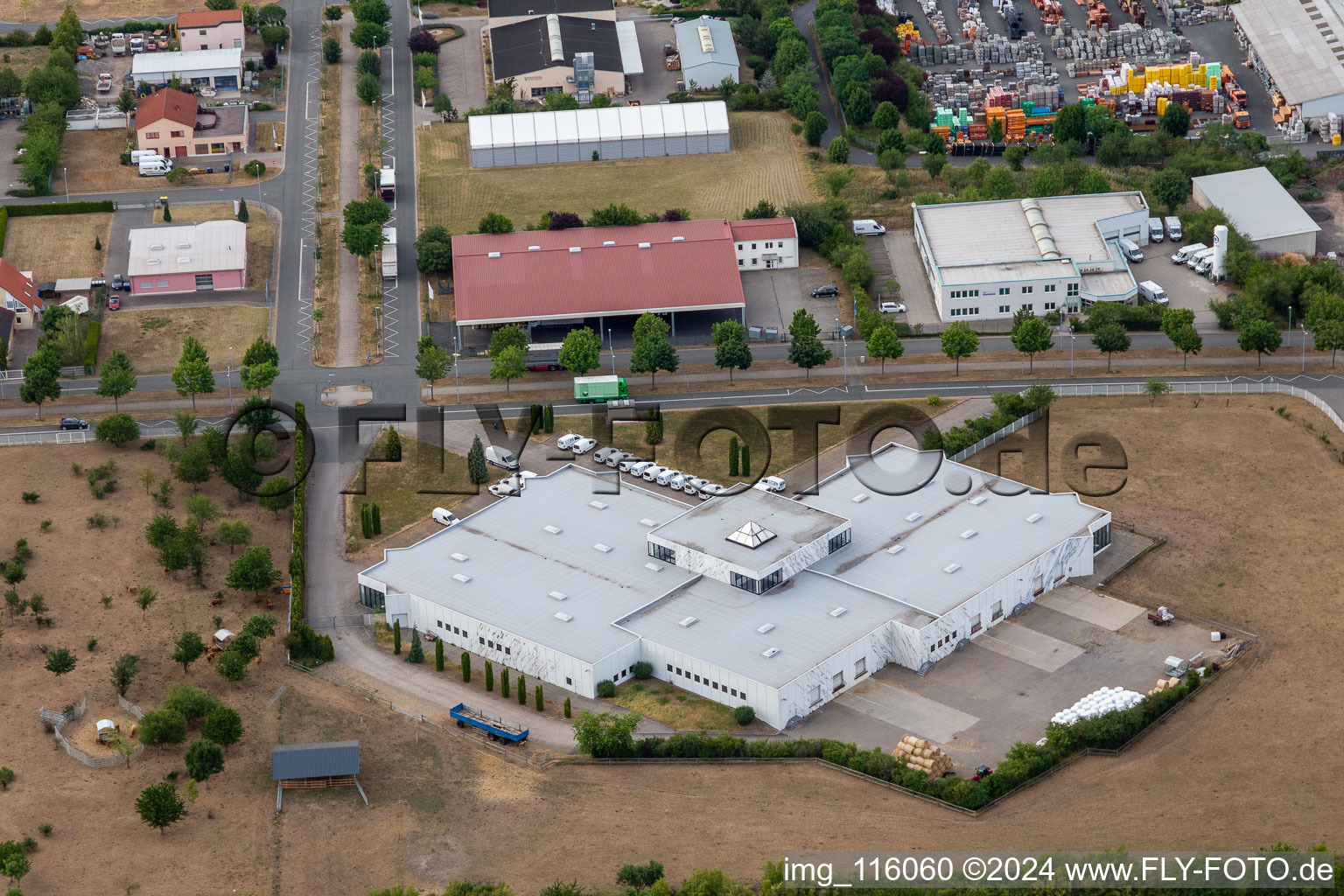 Drone image of Arnstadt in the state Thuringia, Germany