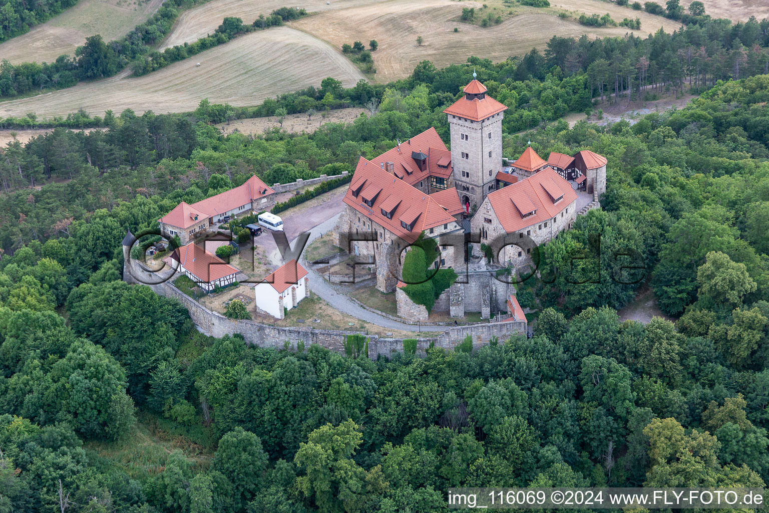 Castle of the fortress Wachsenburg in Amt Wachsenburg in the state Thuringia