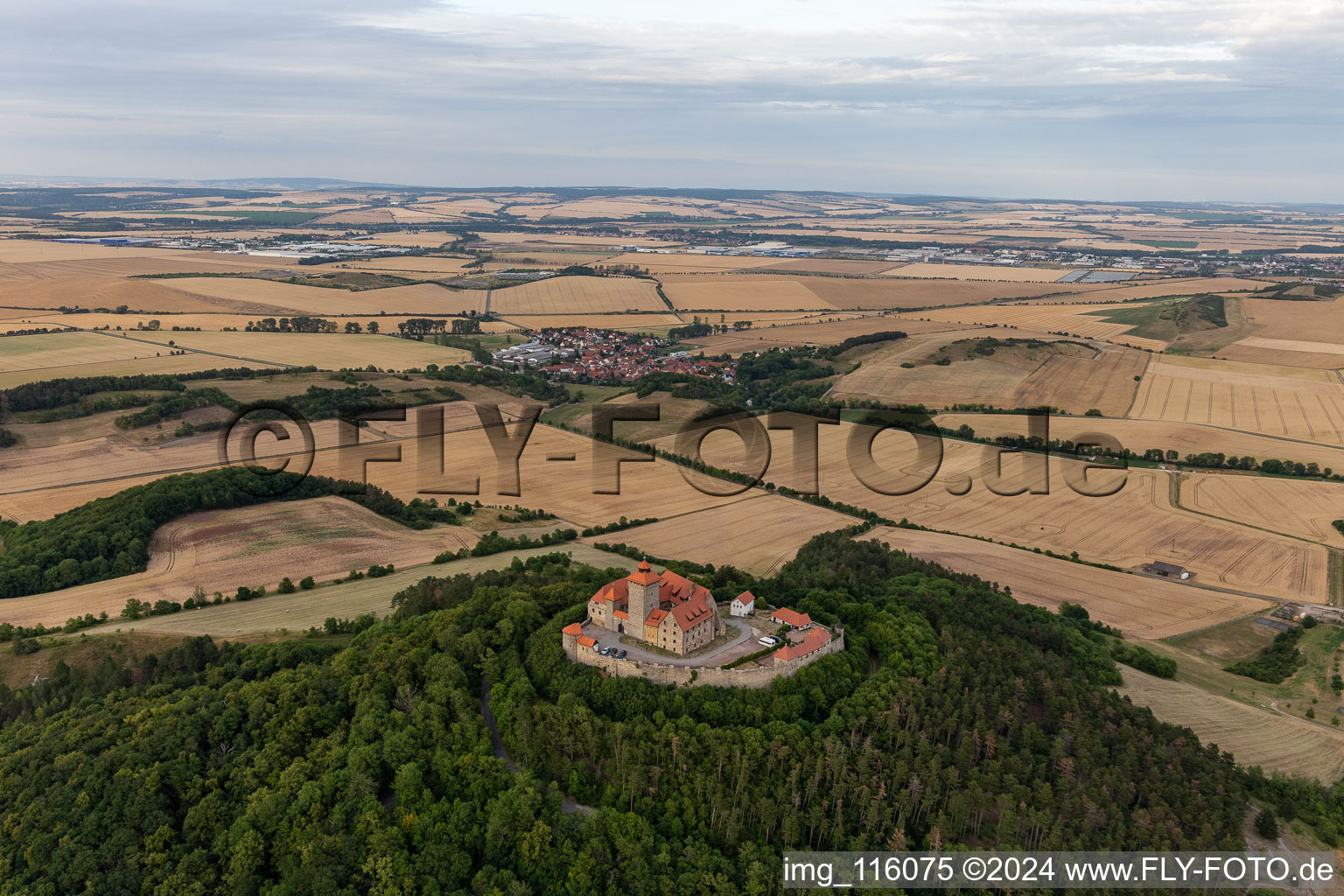 Aerial photograpy of Amt Wachsenburg in the state Thuringia, Germany