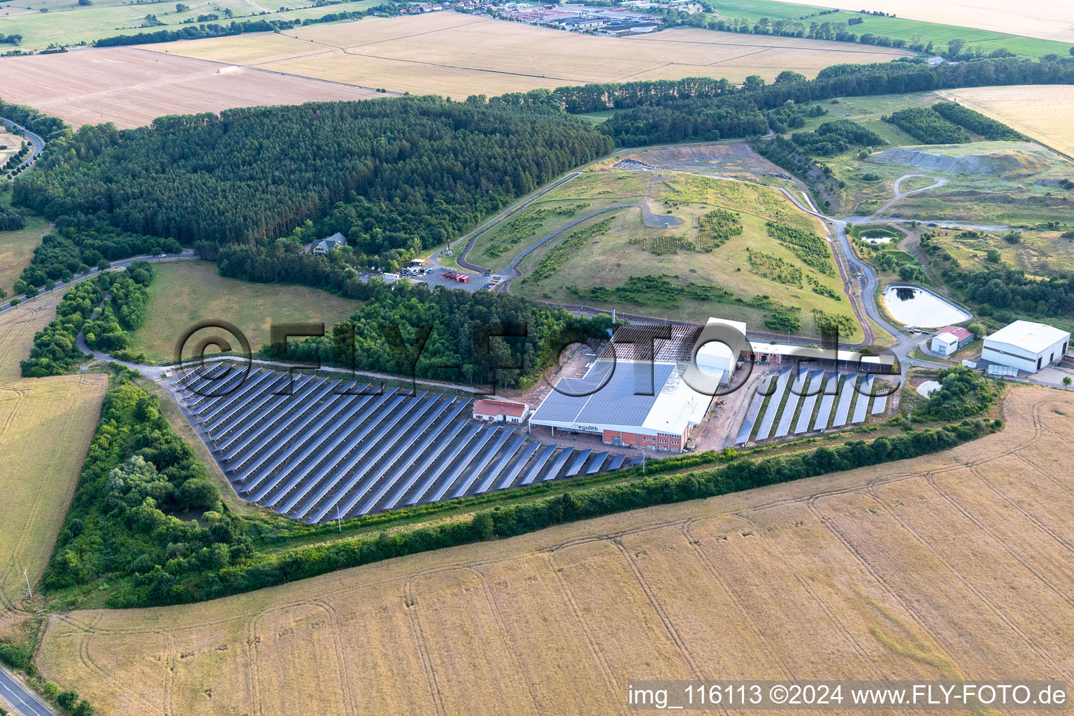 Waste service of the Gotha district in the district Wipperoda in Georgenthal in the state Thuringia, Germany