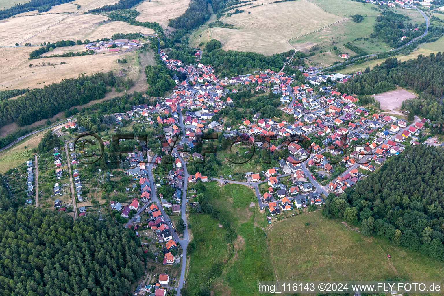 Frankenhain in the state Thuringia, Germany