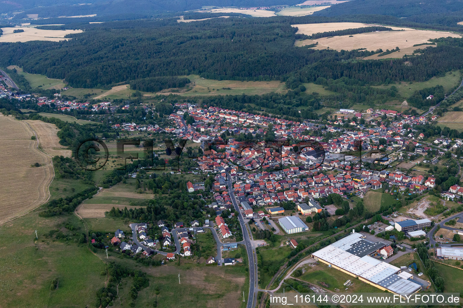 District Gräfenroda in Geratal in the state Thuringia, Germany