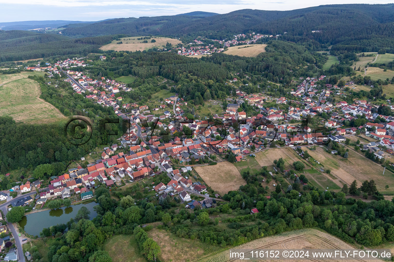 District Geraberg in Geratal in the state Thuringia, Germany