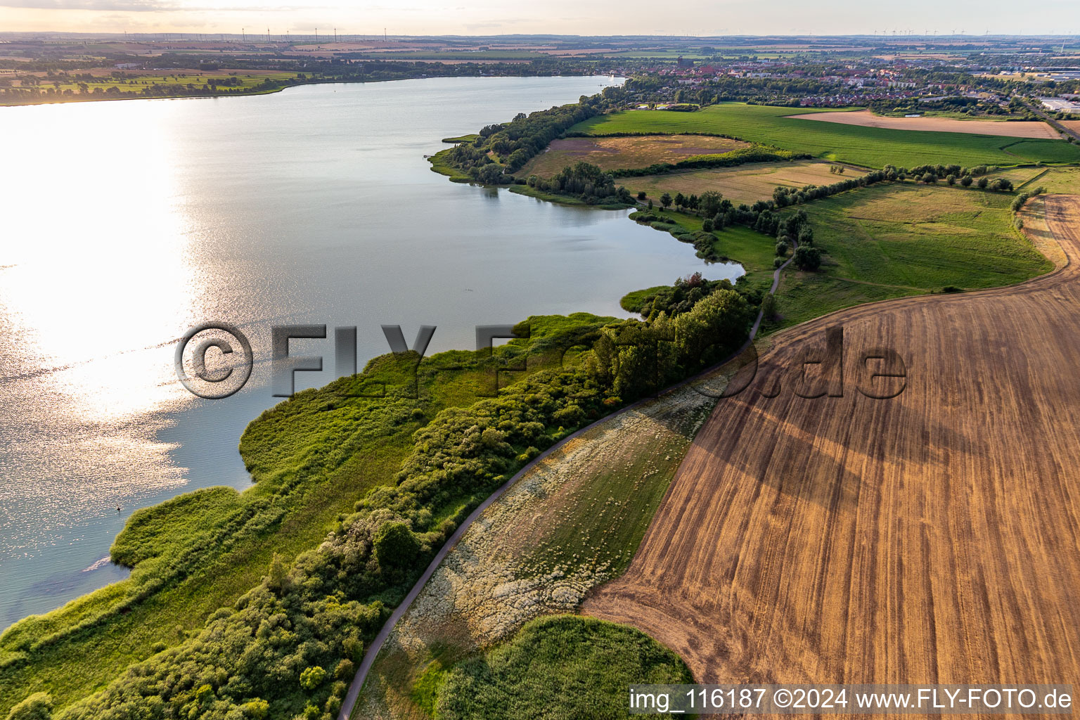 Bathing area at Unteruckersee in Prenzlau in the state Brandenburg, Germany