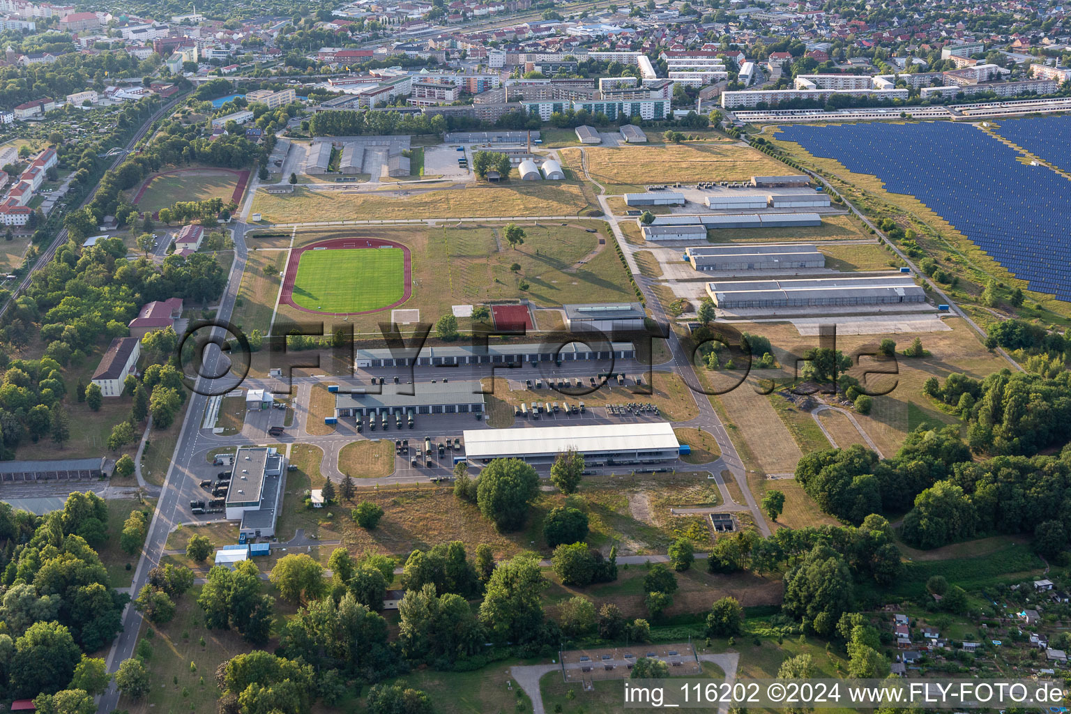 Uckermark Barracks in Prenzlau in the state Brandenburg, Germany