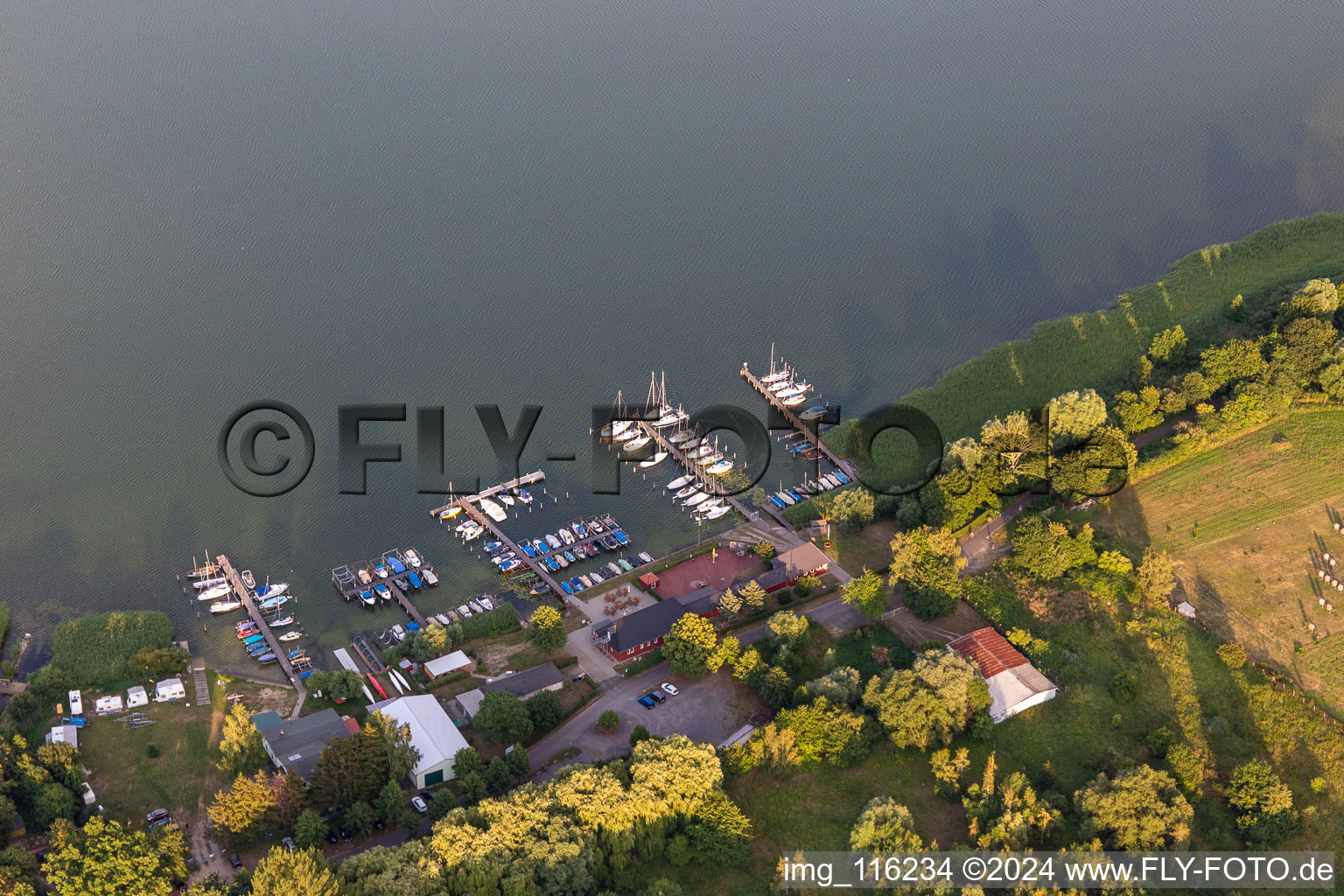 Prenzlau in the state Brandenburg, Germany viewn from the air