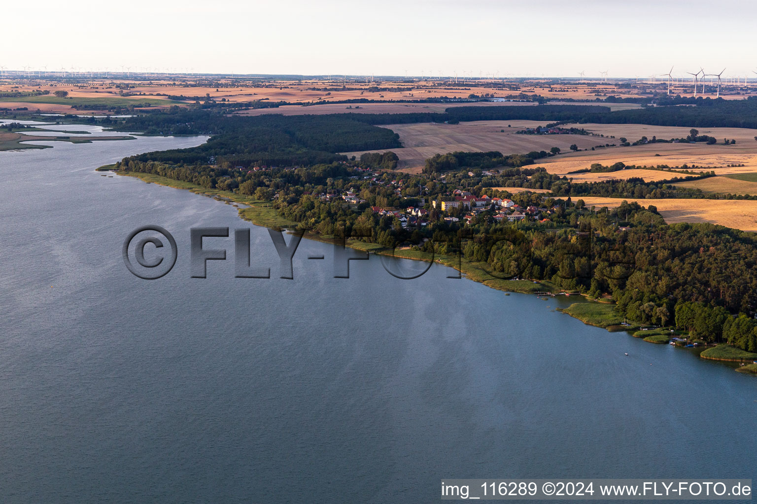 Aerial view of District Suckow in Flieth-Stegelitz in the state Brandenburg, Germany