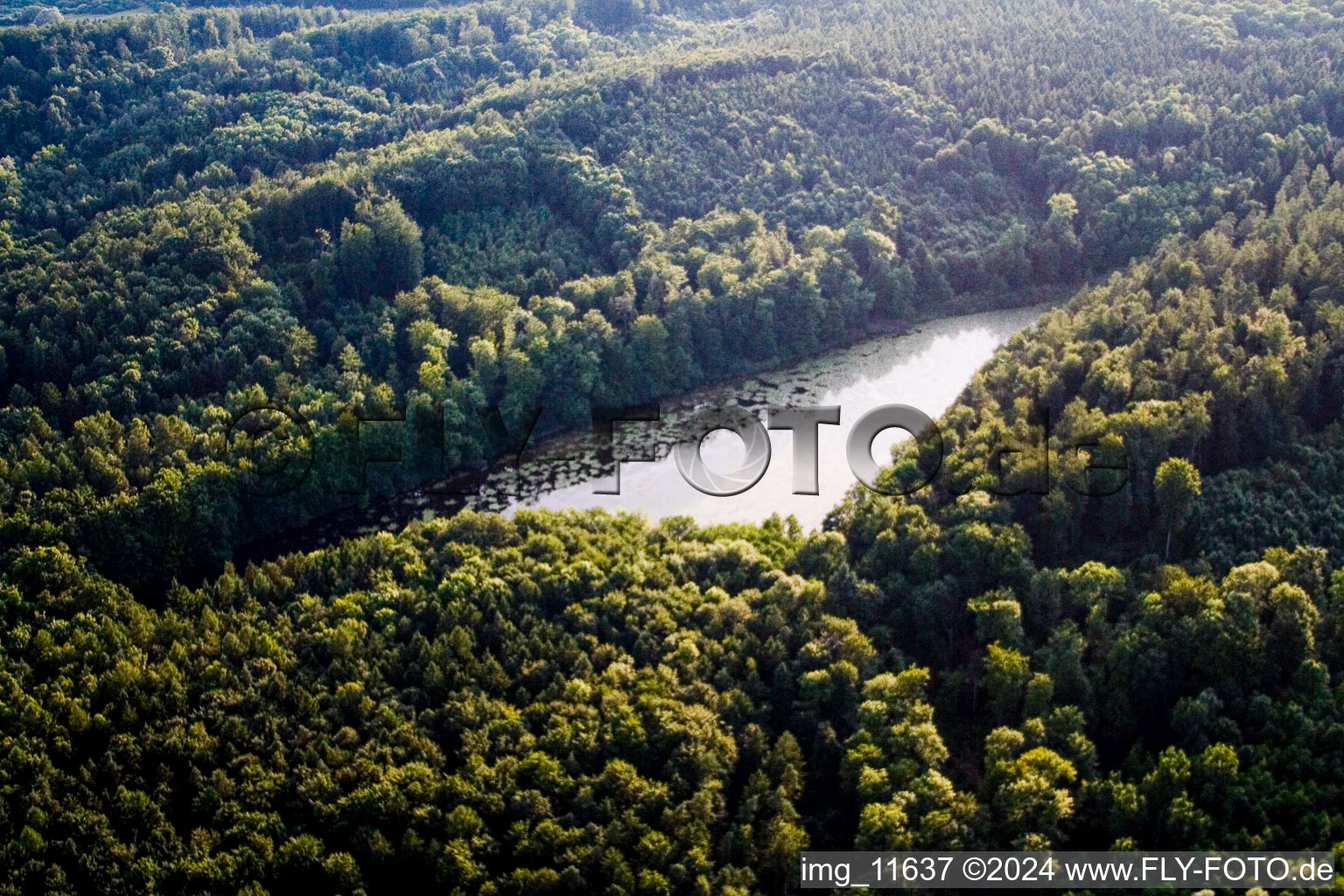 District Litzelstetten in Konstanz in the state Baden-Wuerttemberg, Germany from above