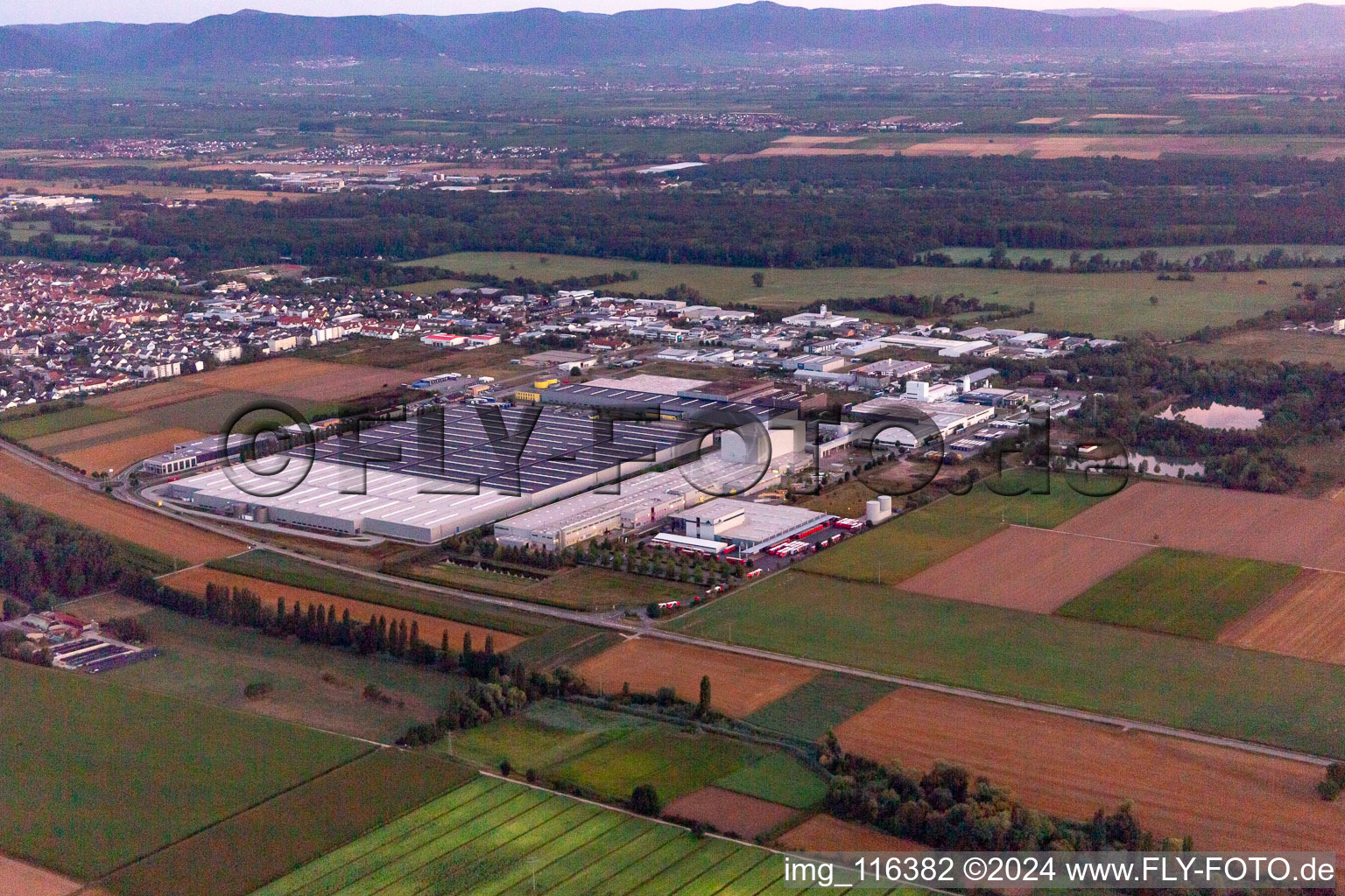 Mercedes Benz logistics in Offenbach an der Queich in the state Rhineland-Palatinate, Germany