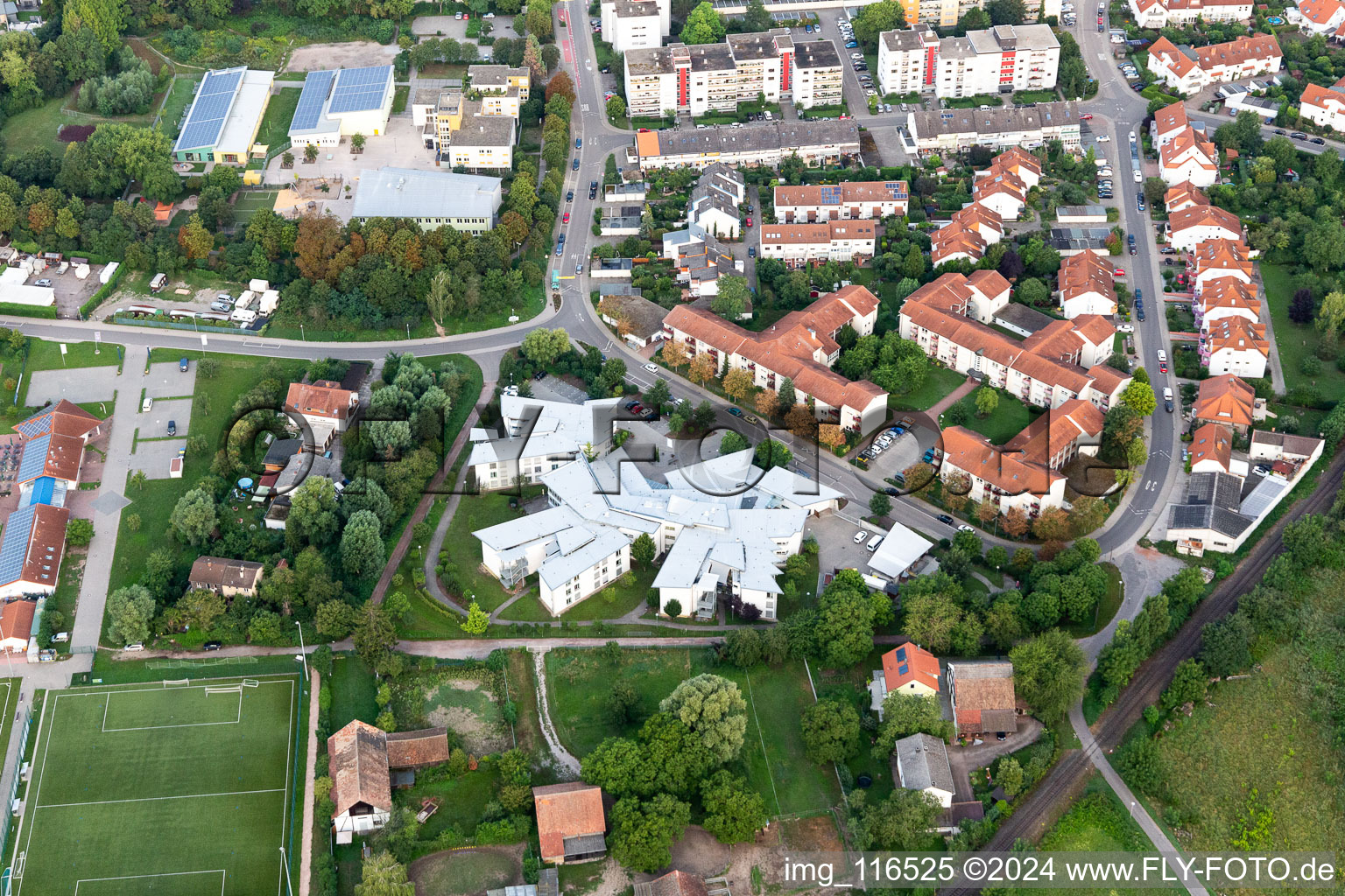 Bird's eye view of Speyer in the state Rhineland-Palatinate, Germany