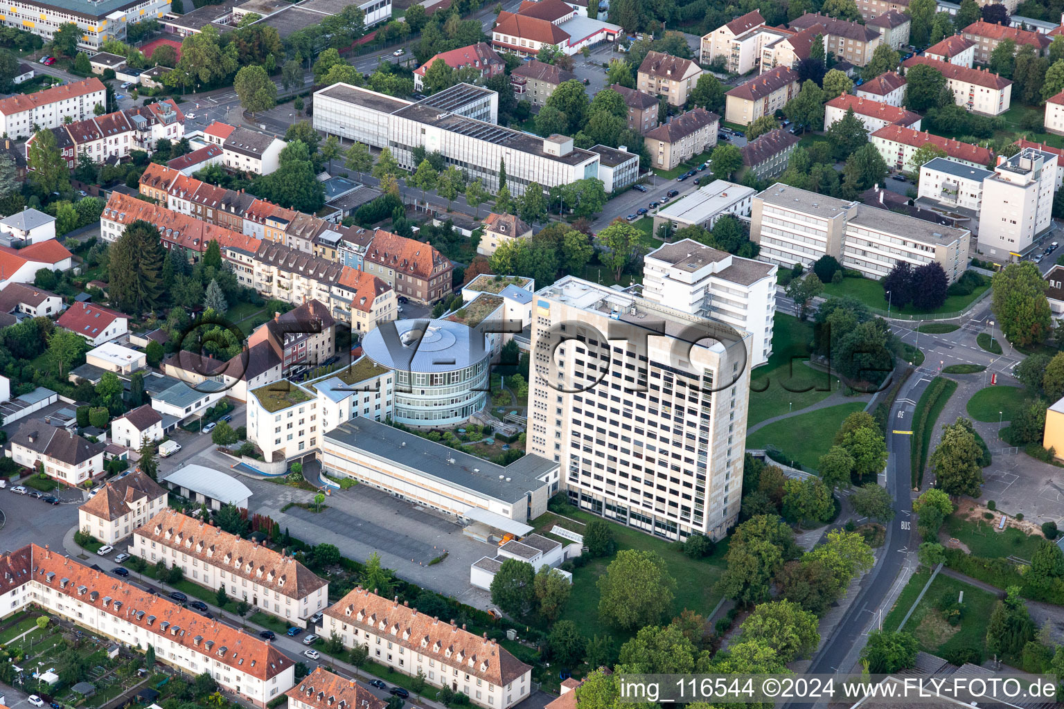 Office and administration buildings of the insurance company Deutsche Rentenversicherung Rheinland-Pfalz in Speyer in the state Rhineland-Palatinate, Germany