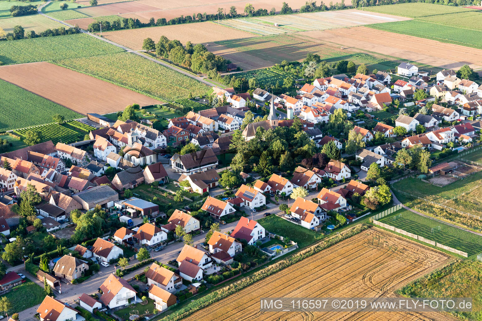 Böbingen in the state Rhineland-Palatinate, Germany out of the air