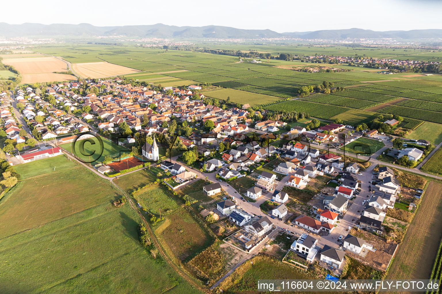 Altdorf in the state Rhineland-Palatinate, Germany out of the air