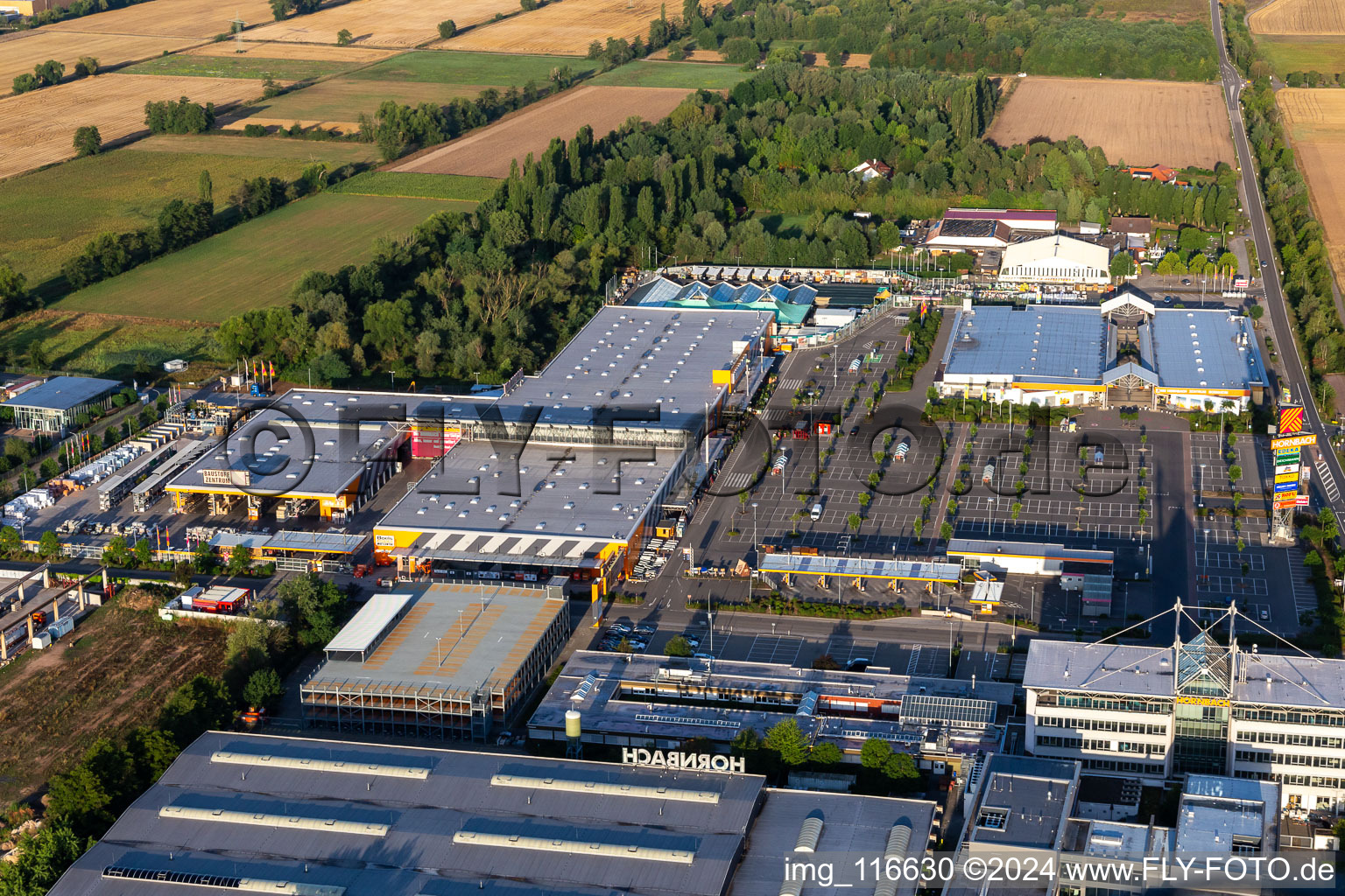 Building of the construction market HORNBACH Bornheim in the district Industriegebiet Bornheim in Bornheim in the state Rhineland-Palatinate, Germany