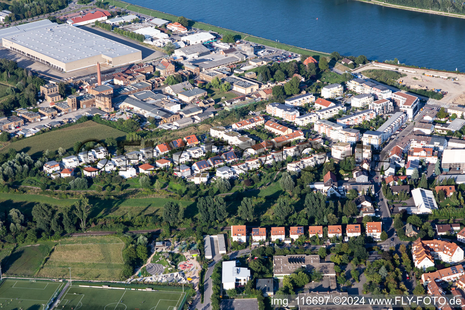 Speyer in the state Rhineland-Palatinate, Germany out of the air