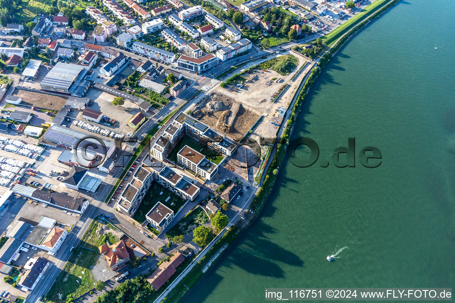 Bird's eye view of Speyer in the state Rhineland-Palatinate, Germany