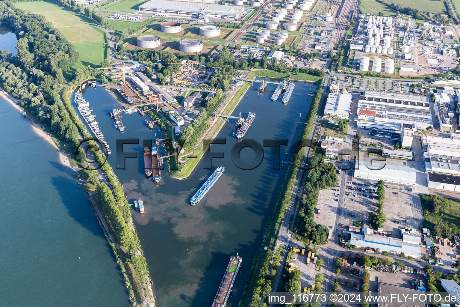 New Port in Speyer in the state Rhineland-Palatinate, Germany