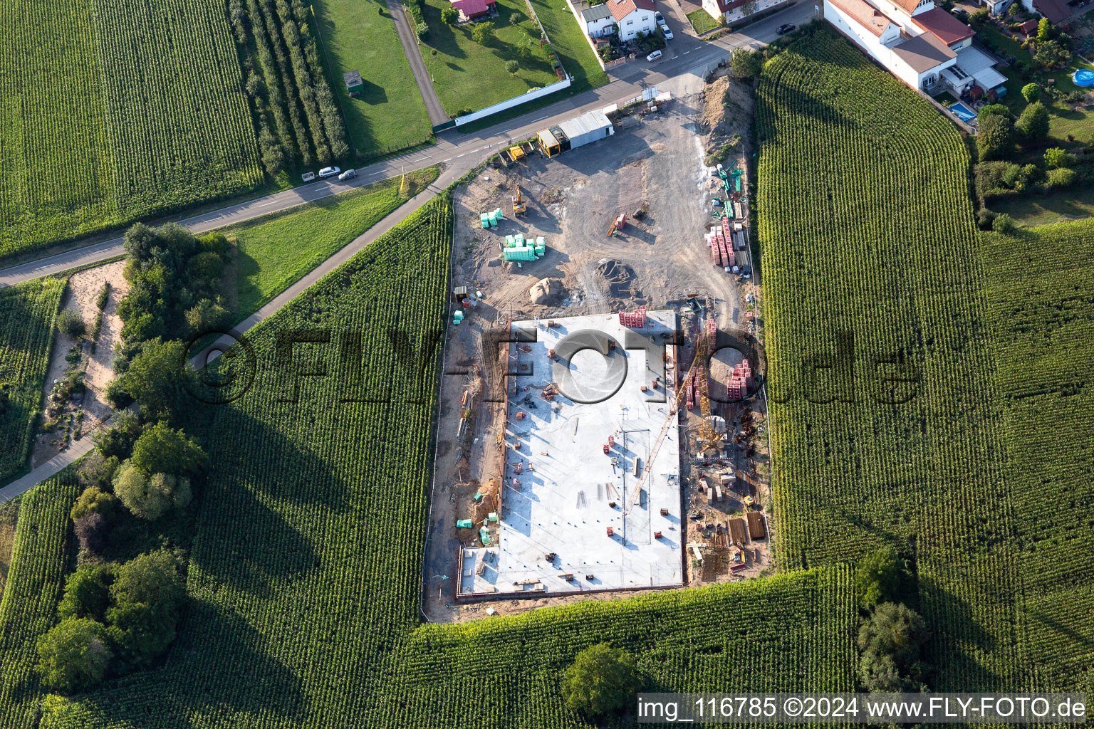 Lidl dismantling in the district Heiligenstein in Römerberg in the state Rhineland-Palatinate, Germany