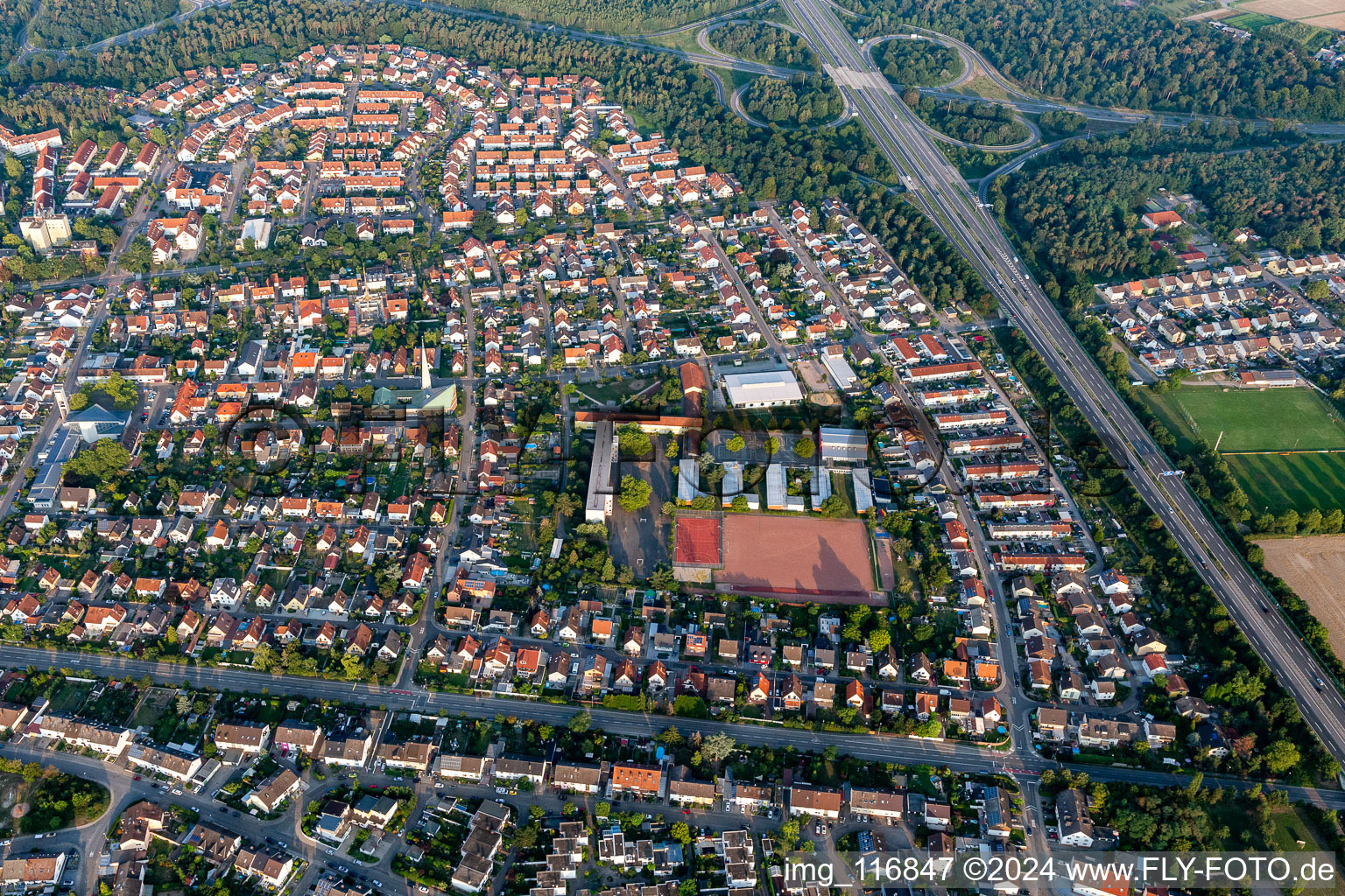 Settlement school in Speyer in the state Rhineland-Palatinate, Germany