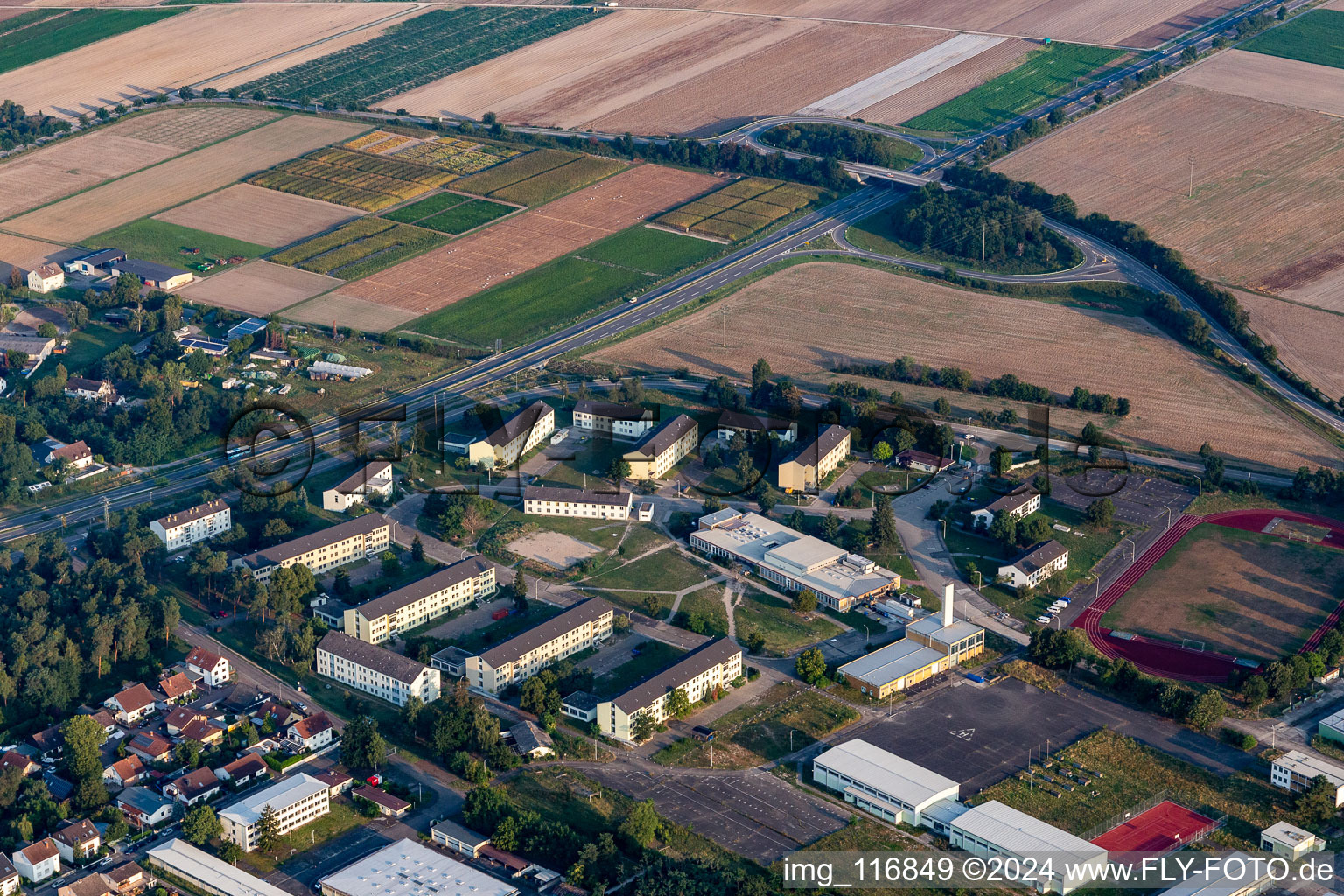 Spaldinger Barracks in Speyer in the state Rhineland-Palatinate, Germany