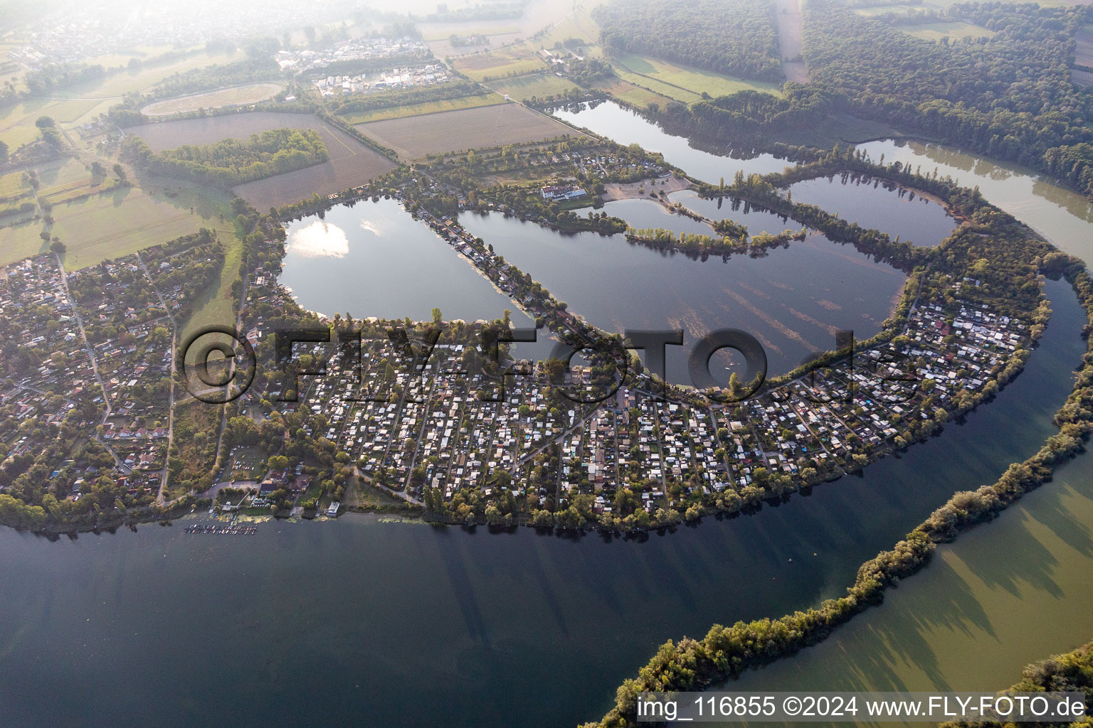 Blue Adriatic in Altrip in the state Rhineland-Palatinate, Germany