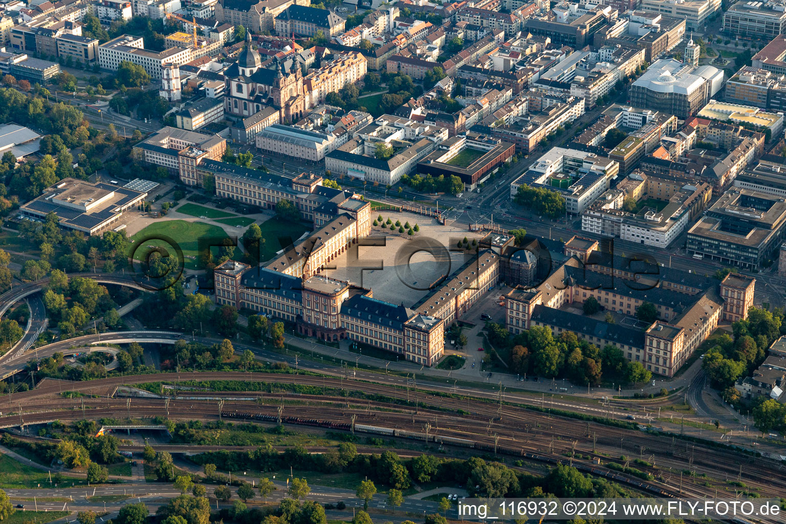 Baroque Castle Mannheim in Mannheim in the state Baden-Wurttemberg, Germany