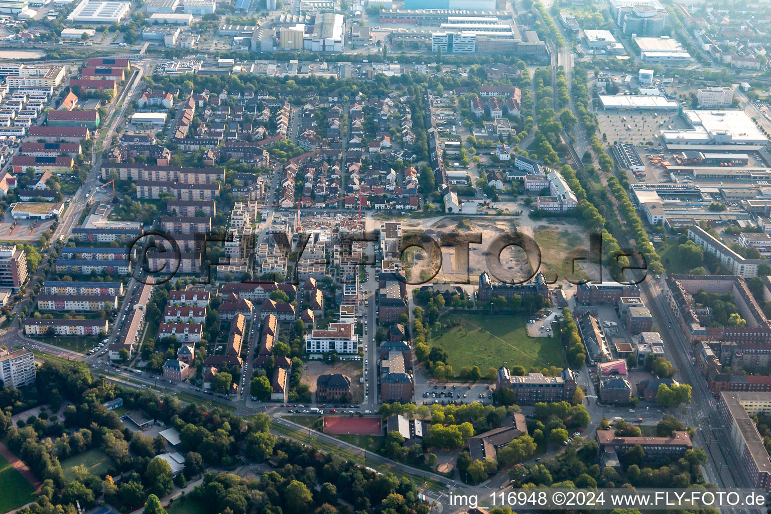 Homerun, former Turley US Barracks in the district Neckarstadt-Ost in Mannheim in the state Baden-Wuerttemberg, Germany