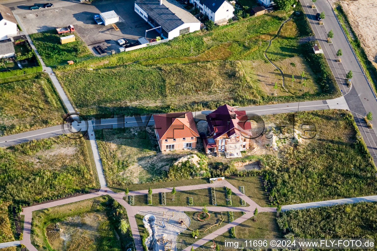 New development area Am Höhenweg in Kandel in the state Rhineland-Palatinate, Germany