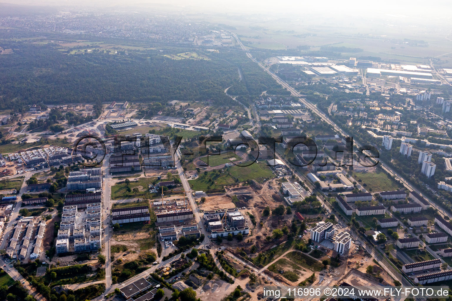 Benjamin Franklin Village in the district Käfertal in Mannheim in the state Baden-Wuerttemberg, Germany